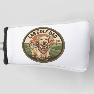 Labrador Golf Dad Putterhoes Aangepast Cadeau Golfheadcover
