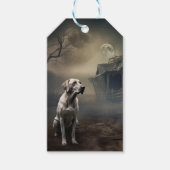 labrador halloween eng cadeaulabel (Voorkant)