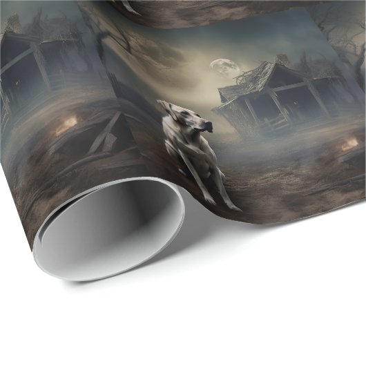 labrador halloween eng cadeaupapier (Rol Hoek)