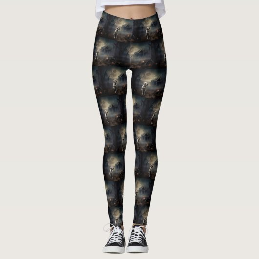 labrador halloween eng leggings (Voorkant)