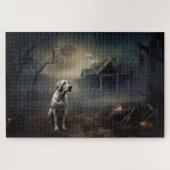labrador halloween eng legpuzzel (Horizontaal)