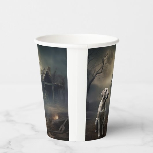 labrador halloween eng papieren bekers (Rechts)