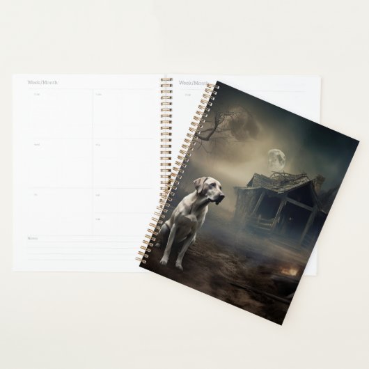 labrador halloween eng planner (Display)