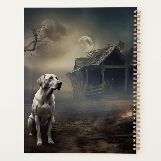 labrador halloween eng planner (Achterkant)