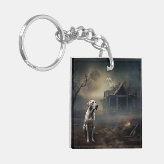 labrador halloween eng sleutelhanger (Voorkant Links)