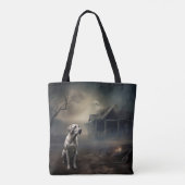 labrador halloween eng tote bag (Achterkant)