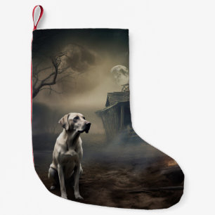 Labrador Halloween Engverstorend Kleine Kerstsok