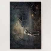 Labrador Halloween Engverstorend Legpuzzel (Verticaal)