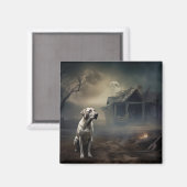 Labrador Halloween Engverstorend Magneet (Voorkant / Achterkant)