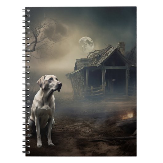 Labrador Halloween Engverstorend Notitieboek (Voorkant)