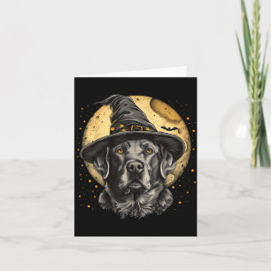 Labrador Halloween Grappige Lieve Hond Zwarte Lab Kaart
