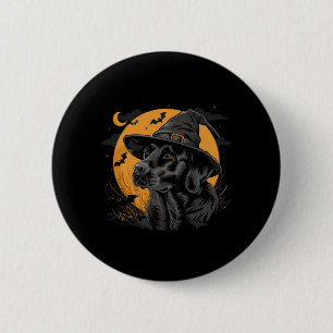 Labrador Halloween Grappige Lieve Hond Zwarte Lab Ronde Button 5,7 Cm