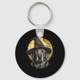 Labrador Halloween Grappige Lieve Hond Zwarte Lab Sleutelhanger