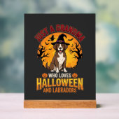 Labrador Halloween Oma Hond Ontwerp_1 Acryl Bord (Neutraal)
