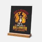 Labrador Halloween Oma Hond Ontwerp_1 Acryl Bord (Hoek)