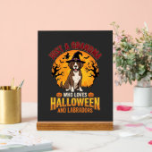 Labrador Halloween Oma Hond Ontwerp_1 Acryl Bord (Huwelijk)