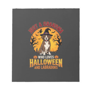 Labrador Halloween Oma Hond Ontwerp_1 Notitieblok