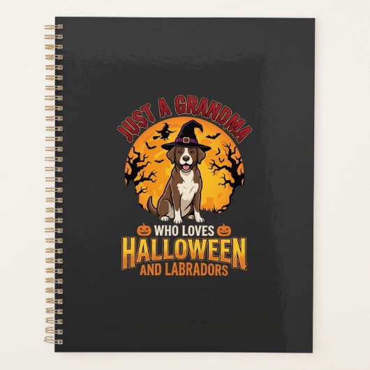 Labrador Halloween Oma Hond Ontwerp_1 Planner (Voorkant)