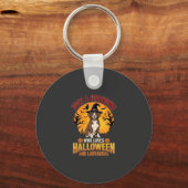 Labrador Halloween Oma Hond Ontwerp_1 Sleutelhanger (Voorkant)