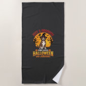 Labrador Halloween Oma Hond Ontwerp_1 Strandlaken (Voorkant)