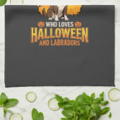 Labrador Halloween Oma Hond Ontwerp_1 Theedoek (Gevouwen)