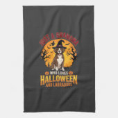 Labrador Halloween Oma Hond Ontwerp_1 Theedoek (Verticaal)