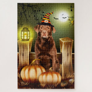 Labrador Halloween puzzel