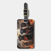 Labrador Halloween Spoken Bagagelabel (Voorkant verticaal)