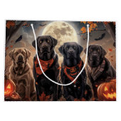 Labrador Halloween Spoken Groot Cadeauzakje (Achterkant)