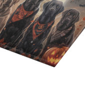 Labrador Halloween Spoken Snijplank (Hoek)