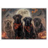 Labrador Halloween Spooky Snijplank (Voorkant)