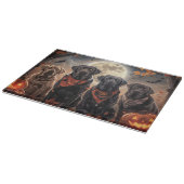 Labrador Halloween Spooky Snijplank (Hoek)