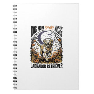 Labrador Halloween T-shirt Vintage Dog Moeder Graf Notitieboek