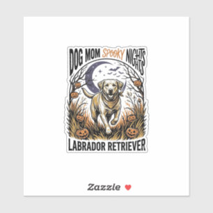 Labrador Halloween T-shirt Vintage Dog Moeder Graf Sticker
