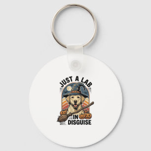Labrador Halloween T-shirt Vintage Heks Hond Kostu Sleutelhanger