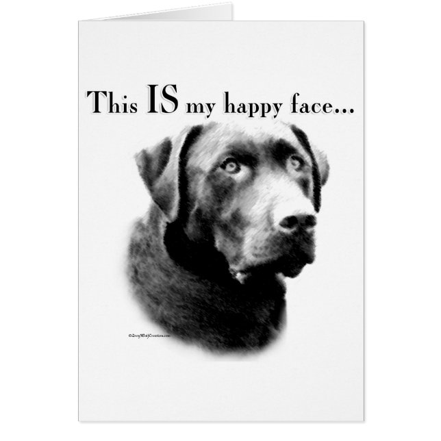 Labrador Happy Face (Voorkant)