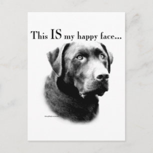 Labrador Happy Face Briefkaart