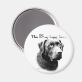 Labrador Happy Face Magneet (Voorkant / Achterkant)