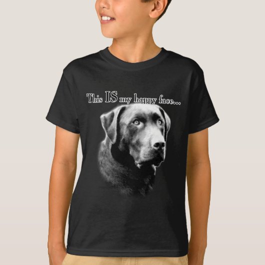 Labrador Happy Face T-shirt (Voorkant)