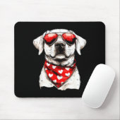 Labrador Heart Bandana Cool Lab Dog Lover Men Wome Muismat (Met muis)
