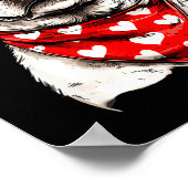 Labrador Heart Bandana Cool Lab Dog Lover Men Wome Poster (Hoek)