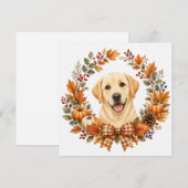 Labrador-herfstkrans Notitiekaartje (Voorkant / Achterkant)
