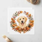 Labrador-herfstkrans Notitiekaartje (Voorkant / Achterkant in situ)