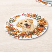 Labrador Herfstkrans Onderzetter (Gebogen)