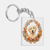 Labrador-herfstkrans Sleutelhanger (Voorkant Links)