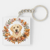Labrador-herfstkrans Sleutelhanger (Achterkant)