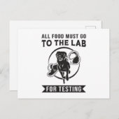 Labrador het lab voor het testen van retriever hon briefkaart (Voorkant / Achterkant)