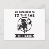 Labrador het lab voor het testen van retriever hon briefkaart (Voorkant)