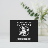 Labrador het lab voor het testen van Retriever Hon Briefkaart (Staand voorkant)