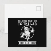 Labrador het lab voor het testen van Retriever Hon Briefkaart (Voorkant / Achterkant)